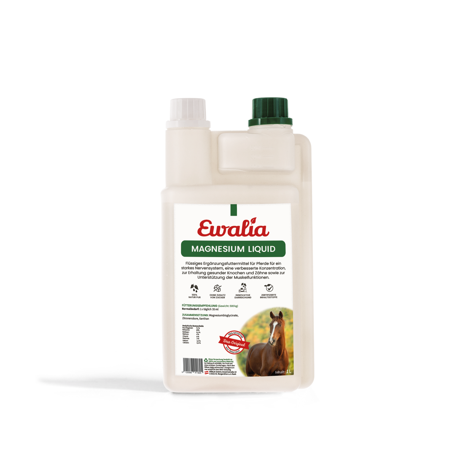 EWALIA Magnesium - Liquid for horses 1L 