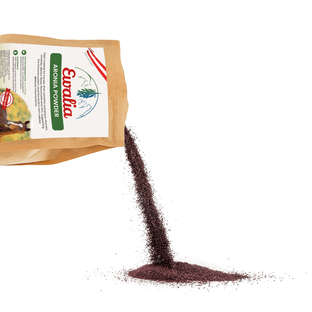 Ewalia feed material for horses open aronia powder